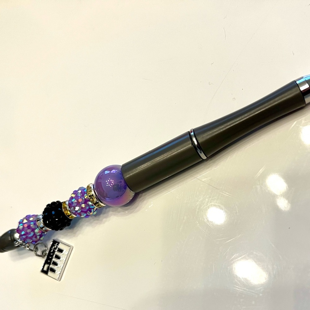 Purple and Black Beaded Kids Accessory